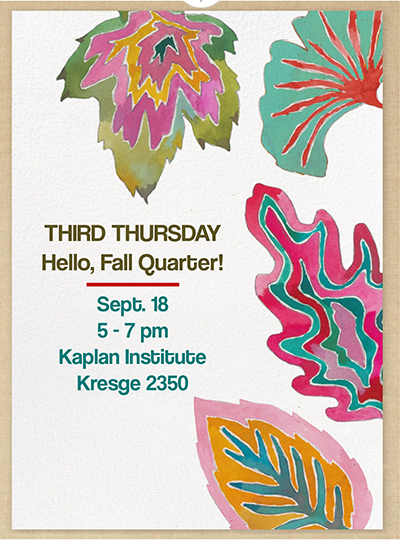 Third Thursday September 18 invite