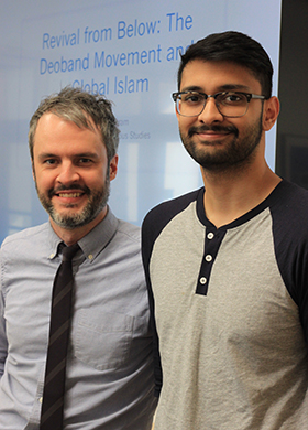 Kaplan Fellow Brannon Ingram (left) and Undergrad Affiliate Zain Shaikh