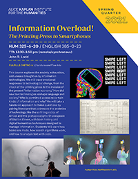 Poster for John Ladd's Information Overload! course
