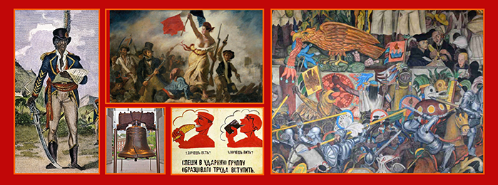 graphic portraying aspects of the Revolution course